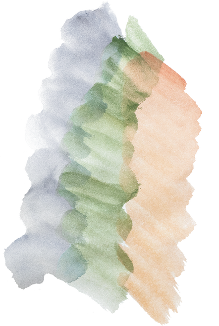 Hand-Painted Elegant Muted Watercolor Wave Swashes